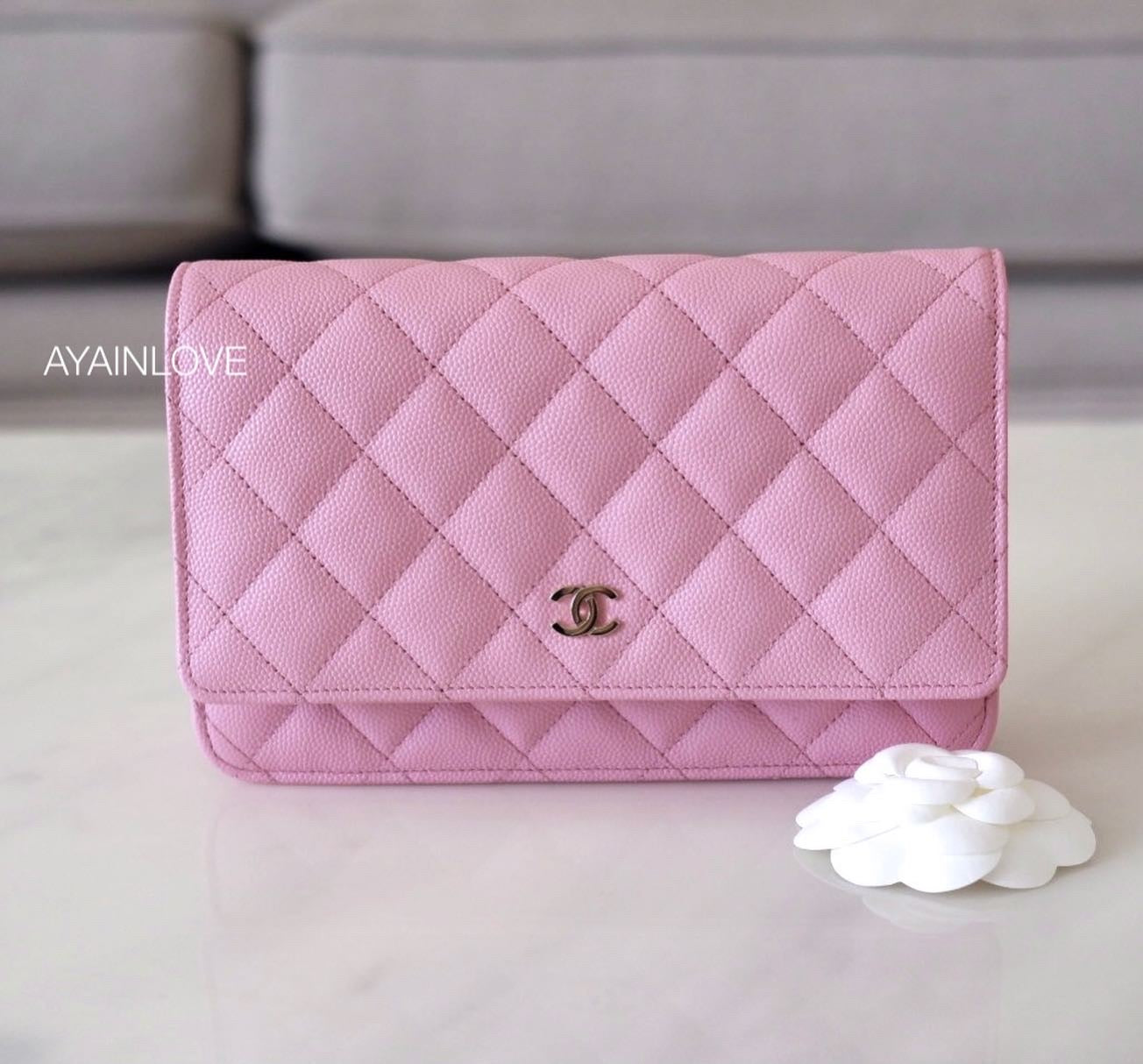 Chanel WOC Caviar Soft Pink Caviar Leather Bag